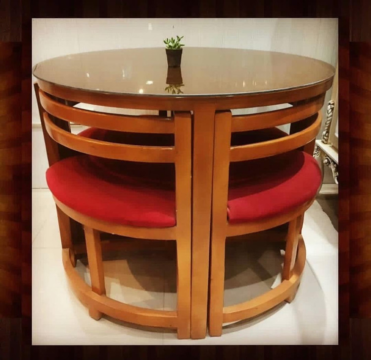 میز ناهار خوری کمجا چوبی